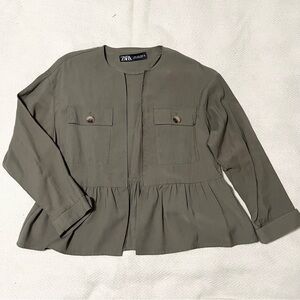Zara short peplum jacket